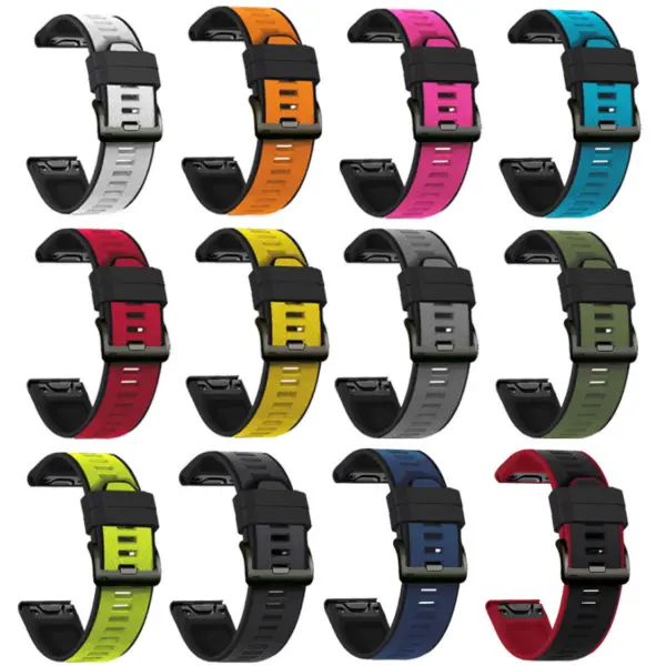 g.r76 ALL COLOR StrapsCo Perorated Rubber Sport Strap for Fenix 6X 6
